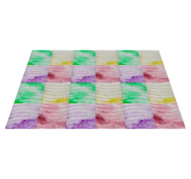Ramblas tiles  living room rug - TenStickers