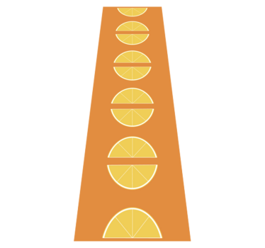 Citrus slices kitchen mat - TenStickers