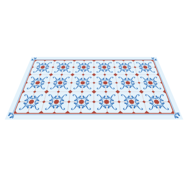 Ornamental Tile tile vinyl rug - TenStickers