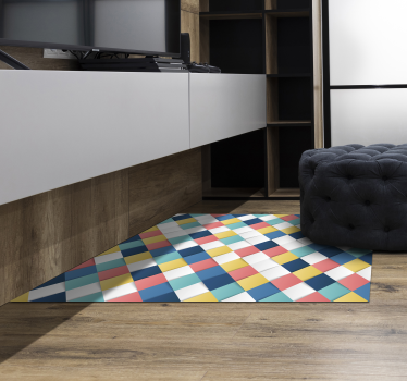 3D squares mosaic vinyl carpet - TenStickers