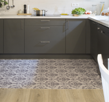 Ornamental Floral vinyl carpet - TenStickers