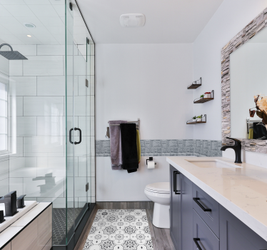 Gray pantone tile mat - TenStickers