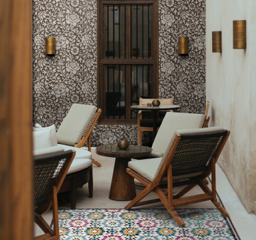 mediterranean  mosaic vinyl flooring - TenStickers