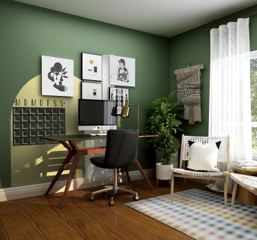 Soft pastel lines living room vinyl rug - TenStickers