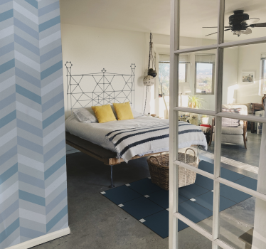 Nordic style modern blue nordic style rugs - TenStickers