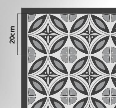 Sophisticated Monochrome Motif marble vinyl rug - TenStickers