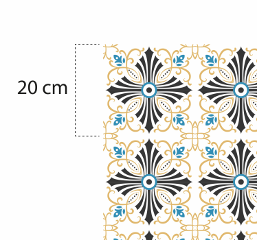 Vintage cross spiral design retro rug - TenStickers