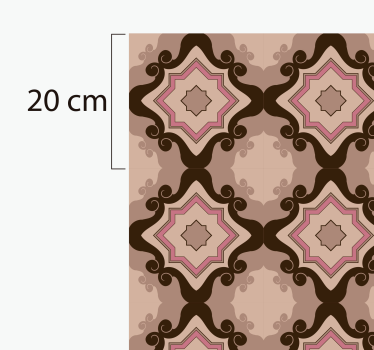 barroque tiles vintage vinyl rug - TenStickers