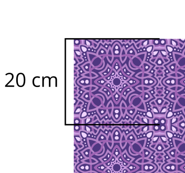 Mandala Purple Tiles mandala mat - TenStickers