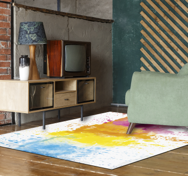 Watercolour splash modern vinyl carpet - TenStickers