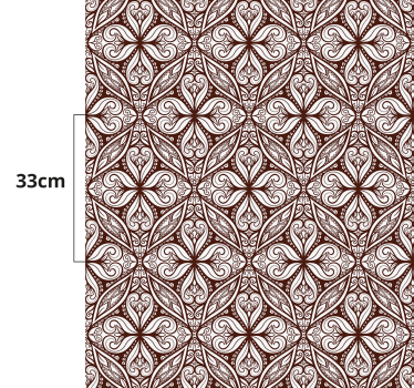 Brown tile tile mat - TenStickers