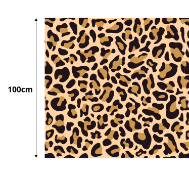 Leopard print animal print carpet - TenStickers