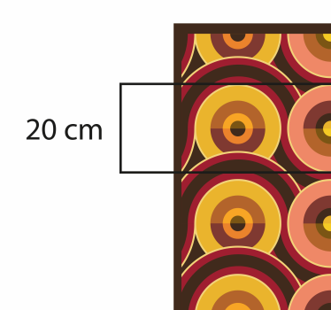 70s pop old circle patterns retro rug - TenStickers