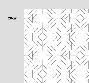 White japandi geometric pattern nordic style rugs - TenStickers