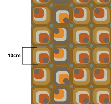 Retro Color Blocks vintage vinyl rug - TenStickers