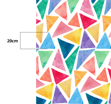 mosaic triangles pastel vinyl carpet - TenStickers