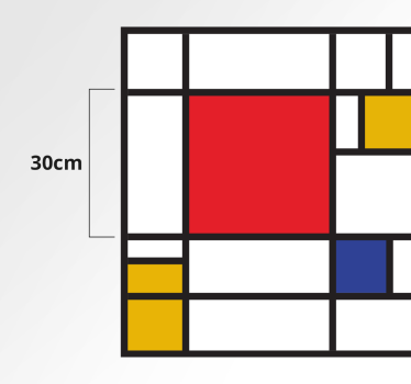 Mondrian art geometric carpets - TenStickers