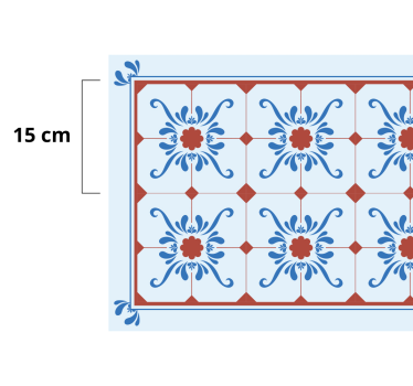 Ornamental Tile tile vinyl rug - TenStickers