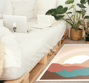 Sunrise in the Forest nature carpet - TenStickers