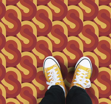 70s pop pinbeam retro rug - TenStickers