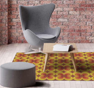 70s retro circles geometric carpets - TenStickers
