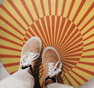 70's Sunshine retro rug - TenStickers