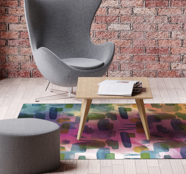 Abstract modern mosaic mosaic vinyl flooring - TenStickers