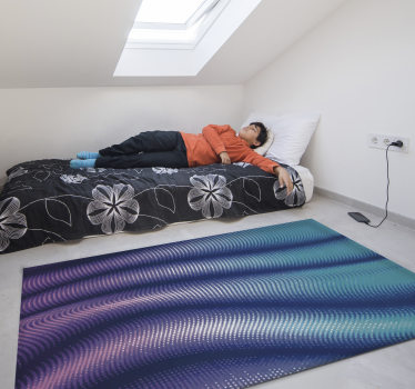 Abstract purple stripes vinyl carpet - TenStickers