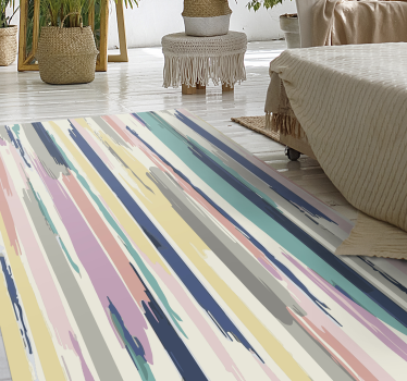 Abstract watercolour stripes stripes rug - TenStickers