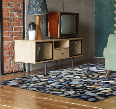amazing stone effect vinyl rug - TenStickers