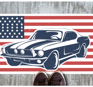 American Legend Muscle Car living room carpet - TenStickers