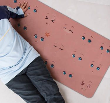 Anime faces teenage rugs for bedrooms - TenStickers