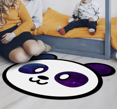Anime galaxy panda animal mat - TenStickers