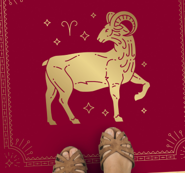 Aries Persian design animal print carpet - TenStickers