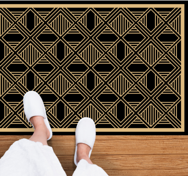 Art deco Great Gatsby style pattern retro rug - TenStickers