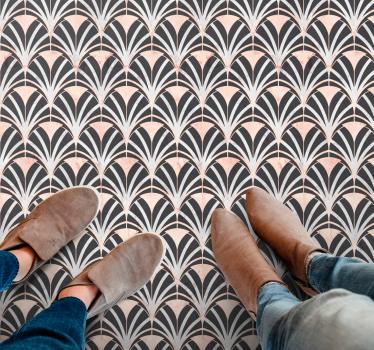 Art deco marble effect pattern tile mat - TenStickers