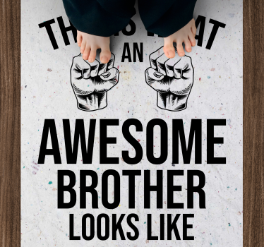 Awesome brother funny quote bespoke rugs - TenStickers