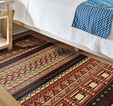 Aztec stripes stripes vinyl rug - TenStickers