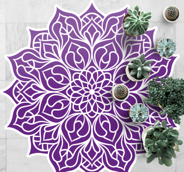 Beautiful flower mandala mandala mat - TenStickers