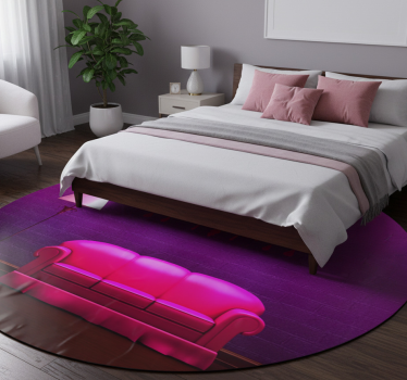 Bedroom vinyl rug decorative vinyl for sofa and lamp - TenStickers