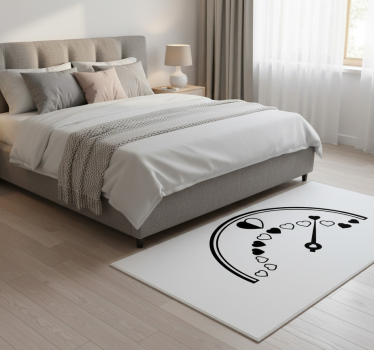 Bedroom vinyl rug love headboard sticker - TenStickers