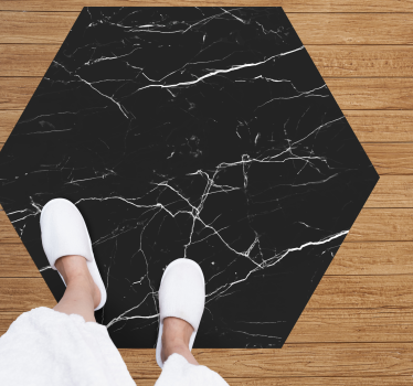 Black marble  contemporary rugs - TenStickers