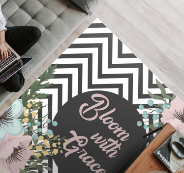 Bloom with grace bespoke rugs - TenStickers