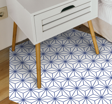 Blue stars  mosaic vinyl flooring - TenStickers
