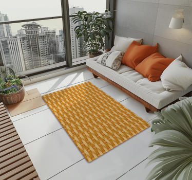 Braided texture wood vinyl rug - TenStickers