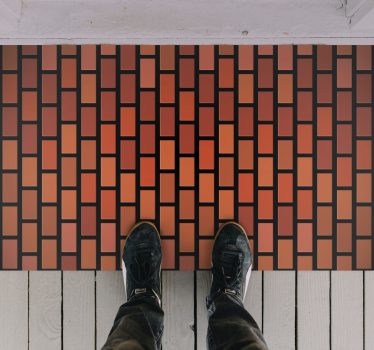 Brick wall texture rug - TenStickers