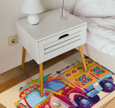Carnival Truck kids vinyl carpet - TenStickers