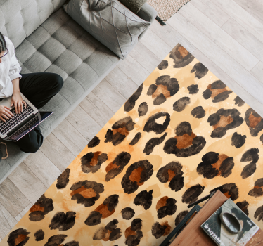 Cheetah skin animal print carpet - TenStickers