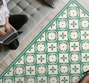 China cup area retro rug - TenStickers