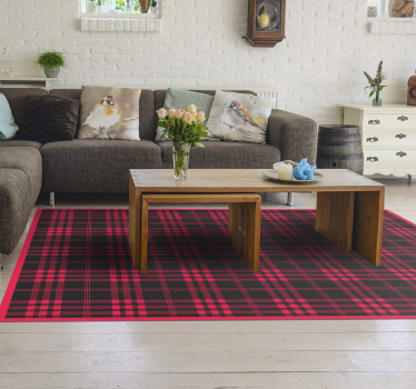 Christmas tartan pattern  stripes vinyl carpet - TenStickers